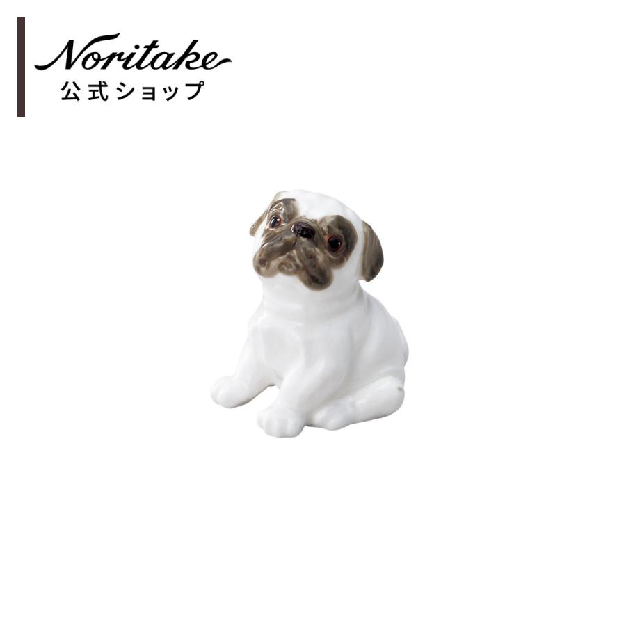 ノリタケ 愛犬シリーズ 置物 パグ ( ギフトボックス入り おしゃれ