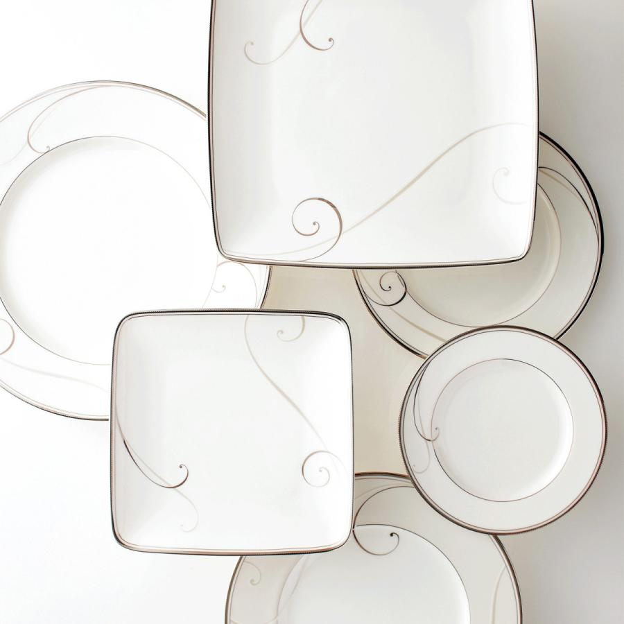 ノリタケ プラチナウェイブ 24.5cmプレート ( ディナー皿 おしゃれ