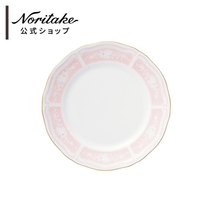 ノリタケ レースウッドゴールド 18cmプレート(ピンク ノリタケ レースウッドゴールド 18cmプレート(ピンク