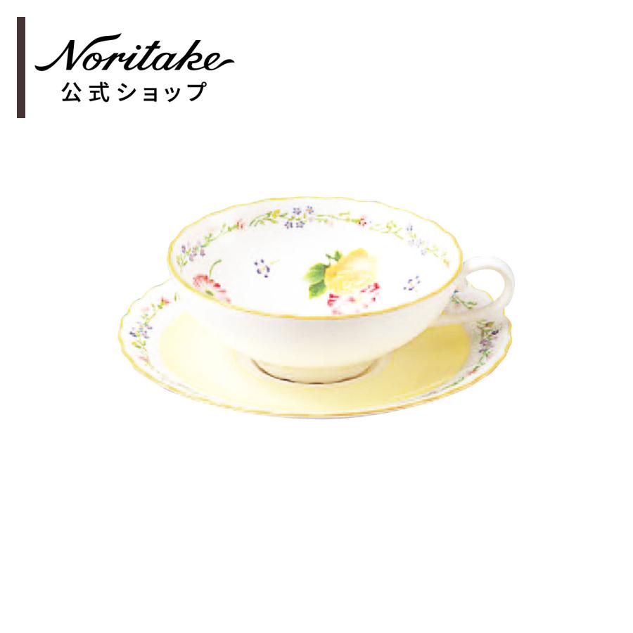 ノリタケ ジュヌフレール ティーカップ＆ソーサー ( 電子レンジ対応