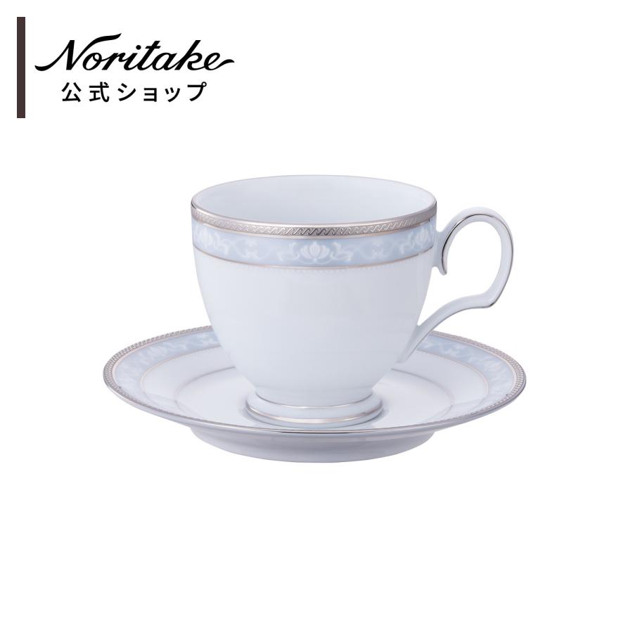 ノリタケ ハンプシャープラチナ カップ＆ソーサー ( ギフトボックス