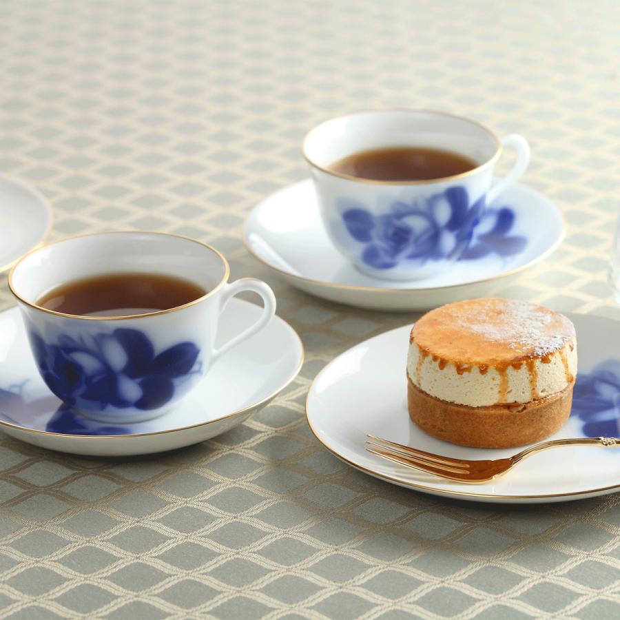 大倉陶園 ブルーローズ(8211) 16cmパン皿 ( ギフトボックス入り