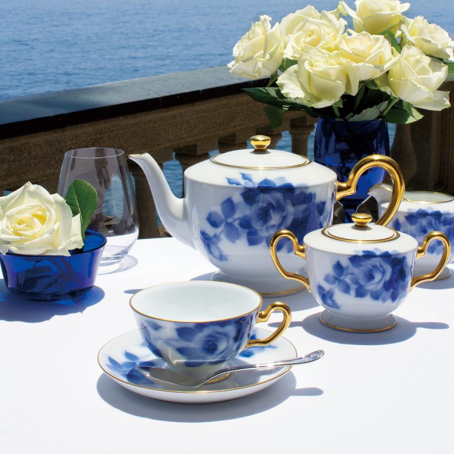 大倉陶園ブルーローズ　飾り皿　30cm 箱付き 大倉陶園ブルーローズ飾り皿30cm 箱付き