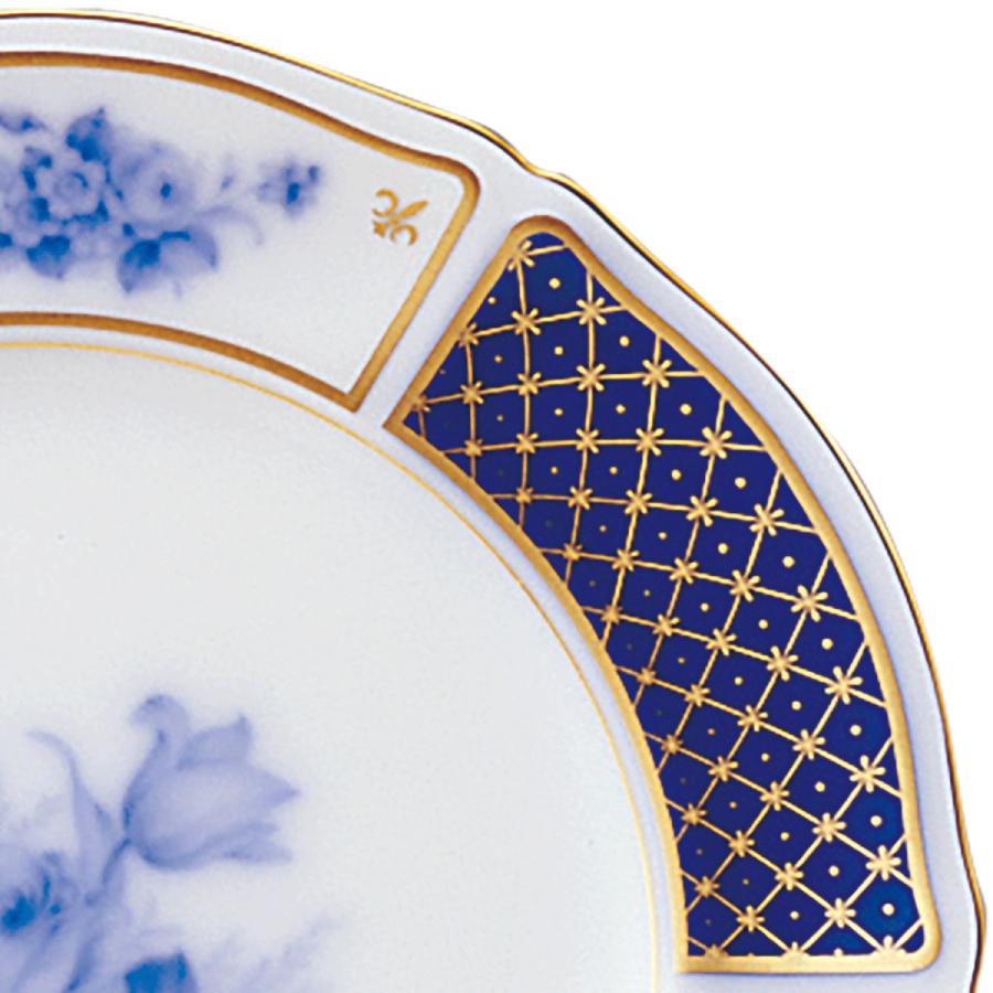 大倉陶園 ブルーインペリアル 18cmケーキ皿 ( ギフトボックス入り