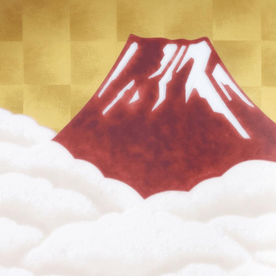 ノリタケ 富士山 27cm額皿 赤富士 (皿立付) ( ギフトボックス入り