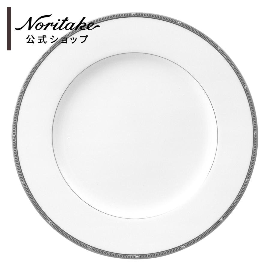 ノリタケ ロシェルプラチナ 27cmプレート ( ディナー皿 シルバー