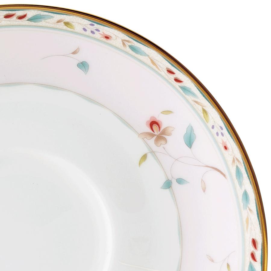 ノリタケ 花更紗 カップ＆ソーサーペア(色変り) ( ギフトボックス入り ティーカップ コーヒーカップ 青 ピンク ティーカップ おしゃれ ブランドの画像