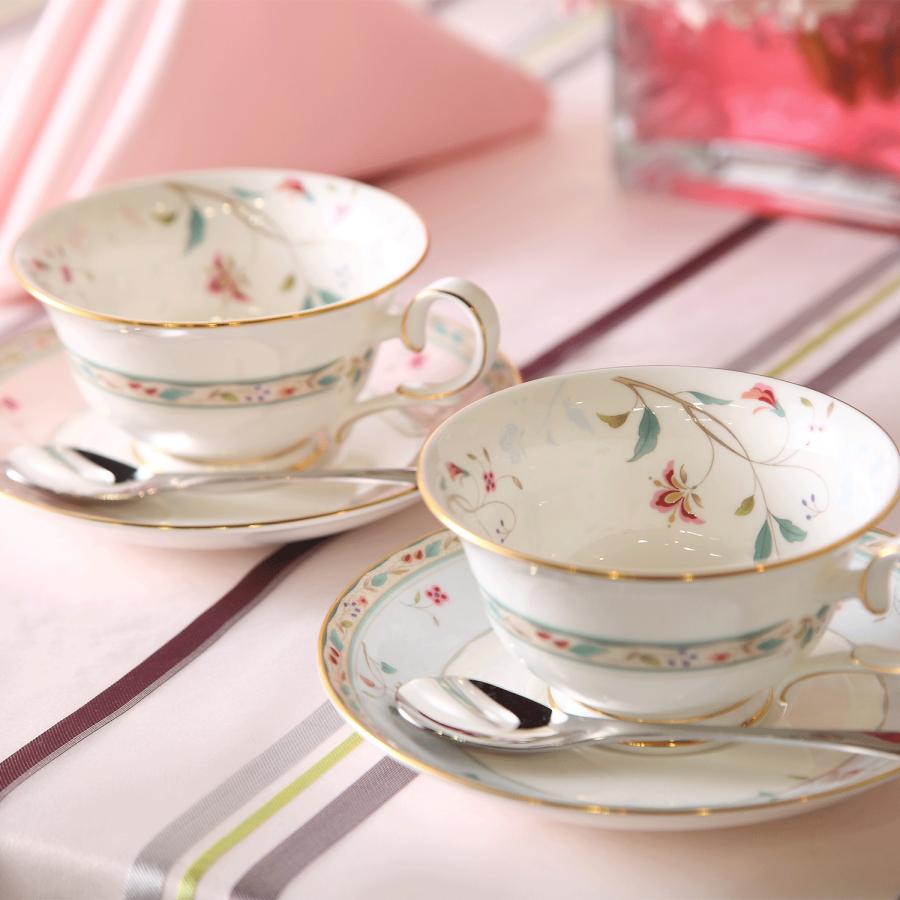 ノリタケ　花更紗 ノリタケ 花更紗 カップ＆ソーサーペア(色変り) ( ギフトボックス入り