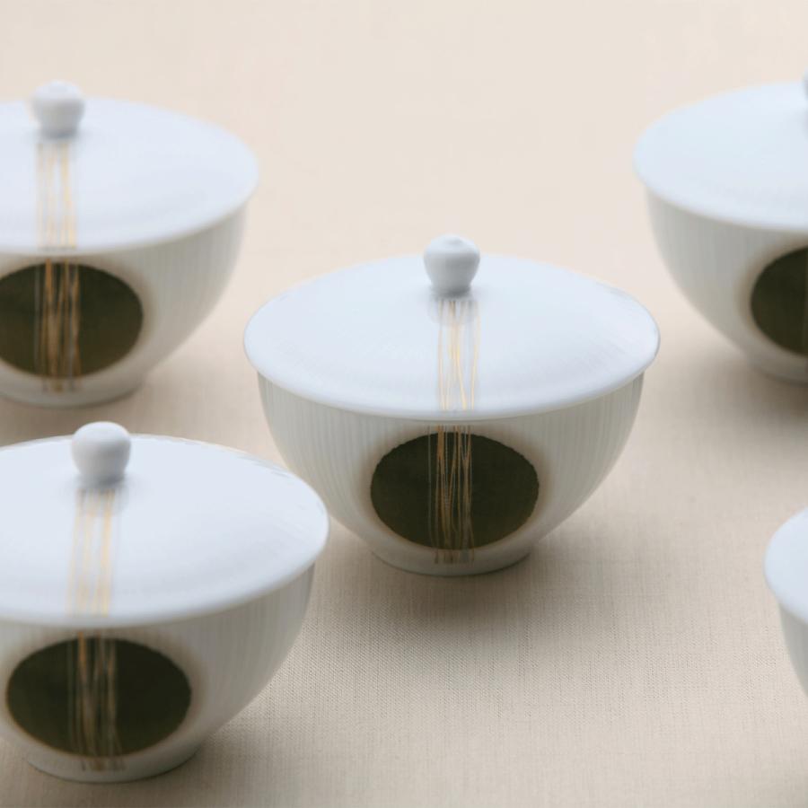 ノリタケ 常葉草 汲出し揃(5客) ( ギフトボックス入り 湯呑