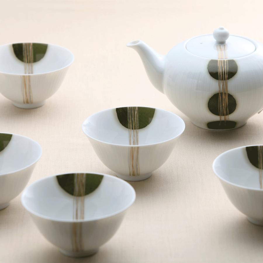 ノリタケ 常葉草 煎茶器揃 ( ギフトボックス入り 湯呑 急須