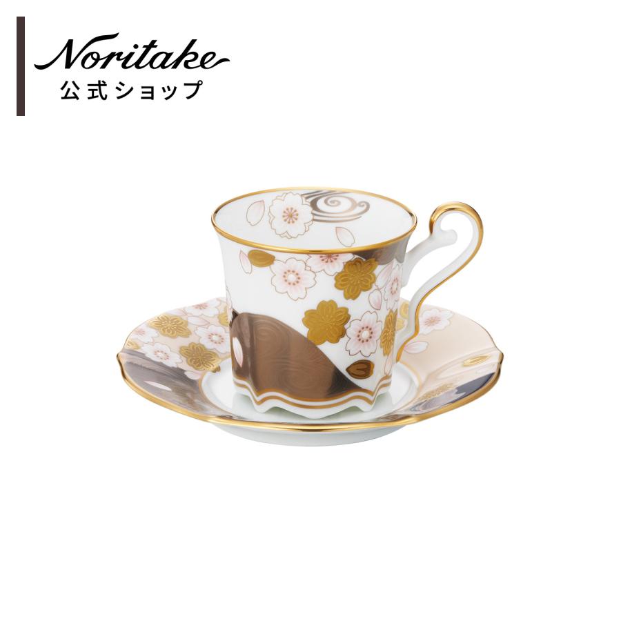 ノリタケ あやみなも コーヒーカップ＆ソーサー(桜金銀彩) ( ギフト