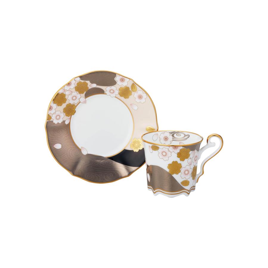 ノリタケ あやみなも コーヒーカップ＆ソーサー(桜金銀彩) ( ギフト