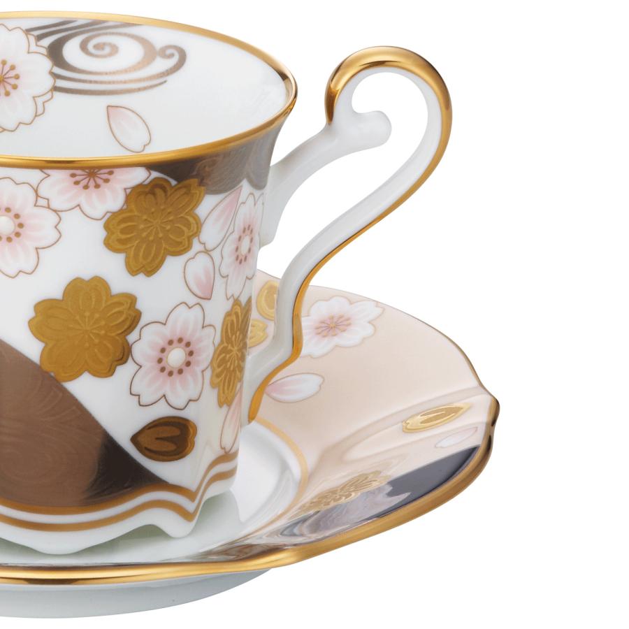 ノリタケ あやみなも コーヒーカップ＆ソーサー(桜金銀彩) ( ギフト