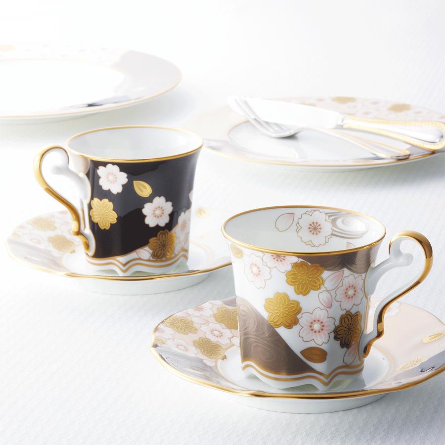 ノリタケ あやみなも コーヒーカップ＆ソーサー(桜金銀彩) ( ギフト
