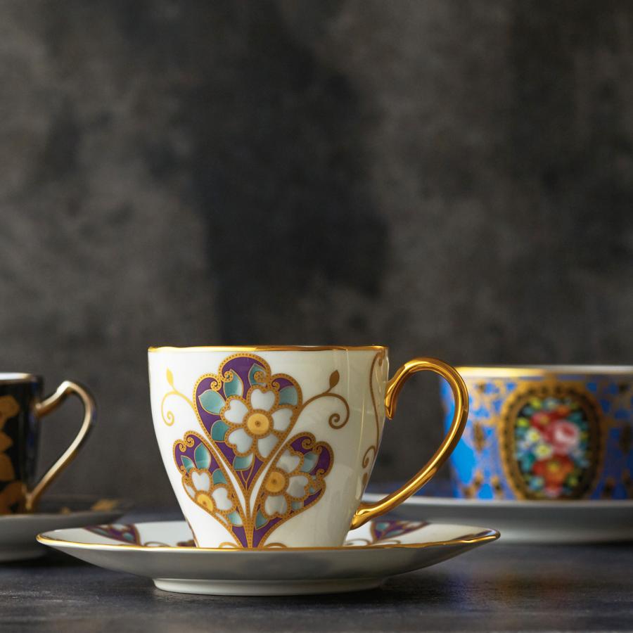 ノリタケ オマージュ コレクション コーヒーカップ＆ソーサー(雲母金
