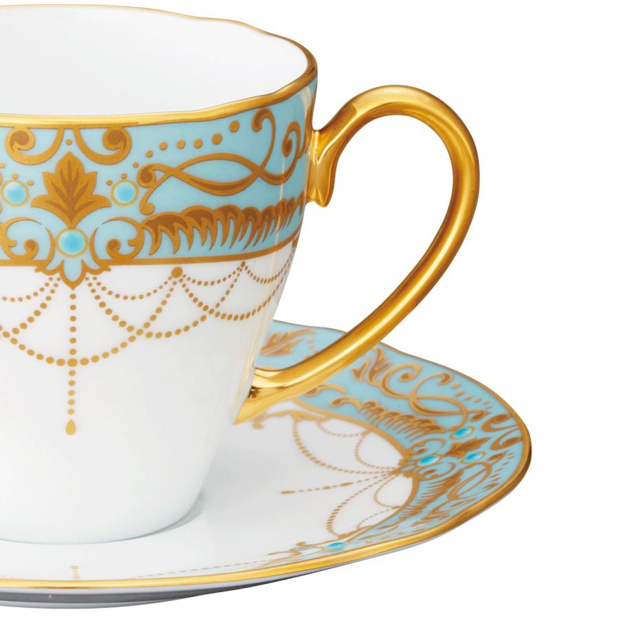 ノリタケ オマージュ コレクション コーヒーカップ＆ソーサー(藍白絵