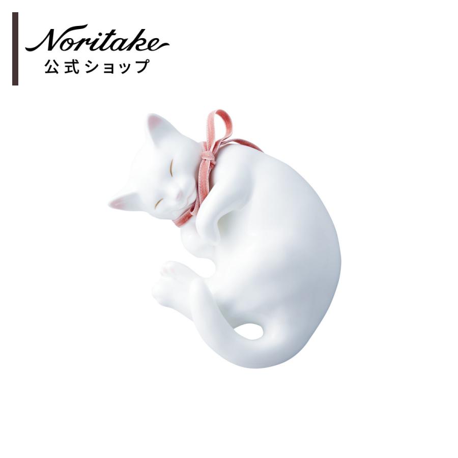 ノリタケ 置物 猫 (うたたね) ( ギフトボックス入り おしゃれ ノリタケ 置物 猫 (うたたね) ( ギフトボックス入り おしゃれ
