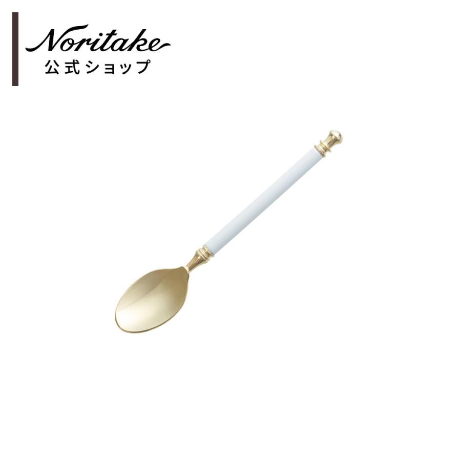 ノリタケ アルミナ磁器ハンドルカトラリー コーヒースプーン(白