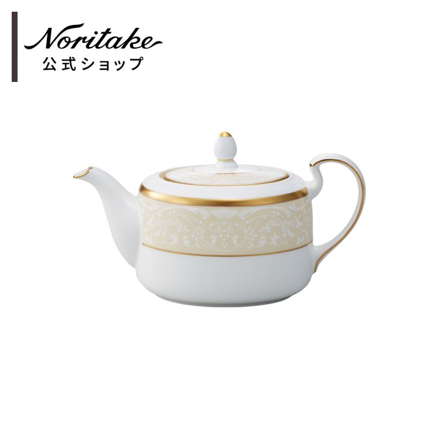 ノリタケ ホワイトパレス ティーポット ( ギフトボックス入り 白 