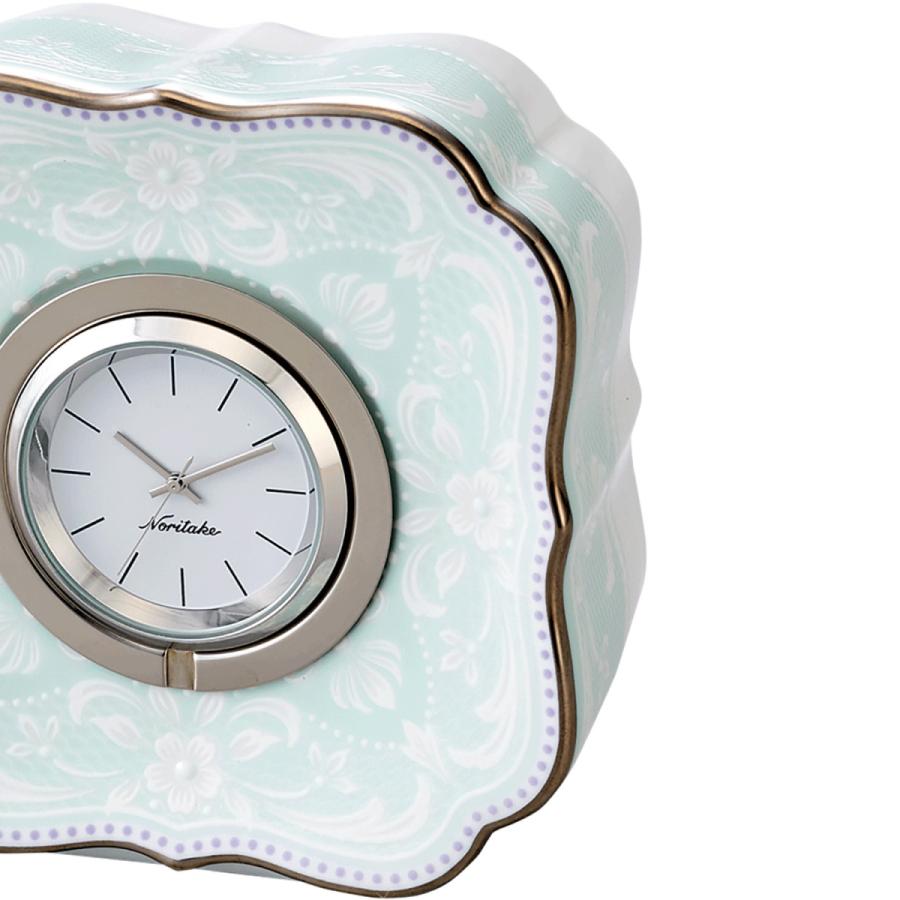 ノリタケ壁掛け＆置き時計グリーン