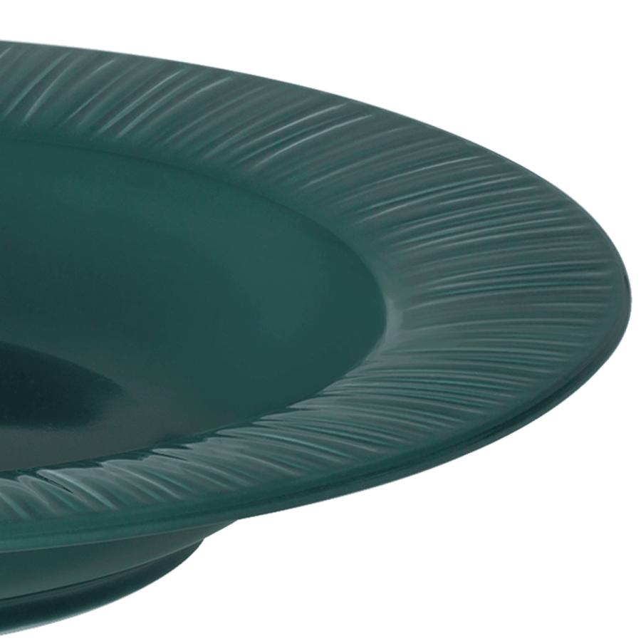 ノリタケ コニフェール ティール 28cmディーププレート ( 電子レンジ