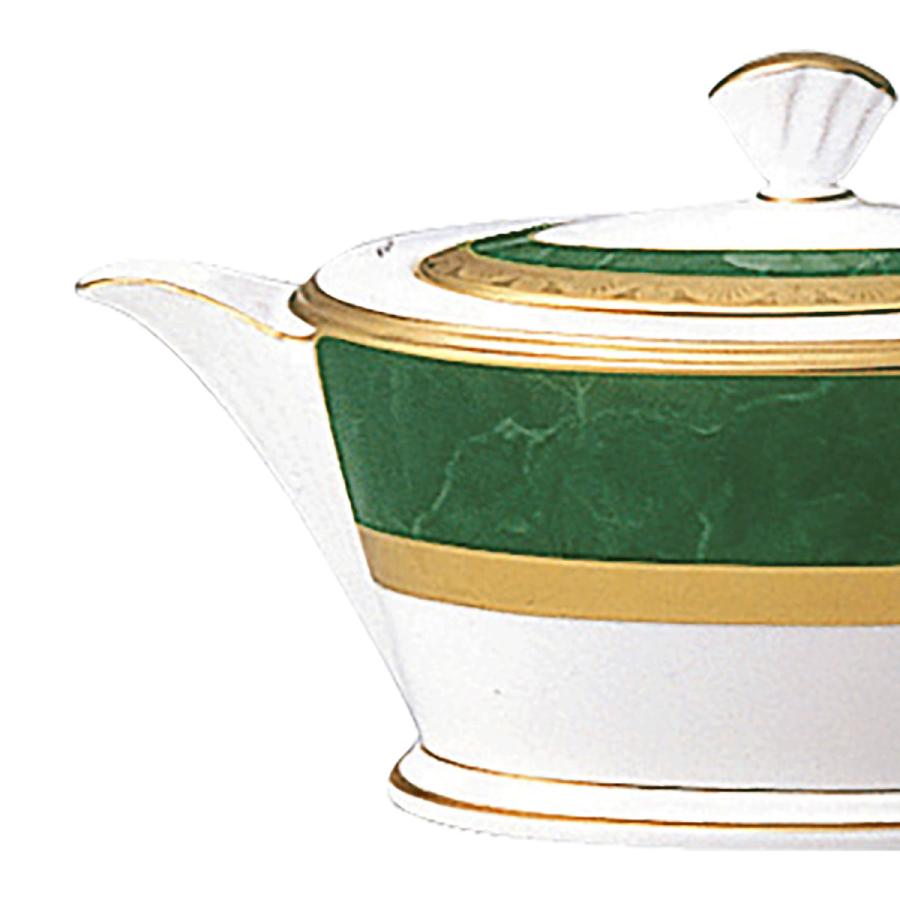 専用　美品　ノリタケ　ティーポット　フィッツジェラルド　緑 ノリタケ フィッツジェラルド ティーポット ( ギフトボックス入り