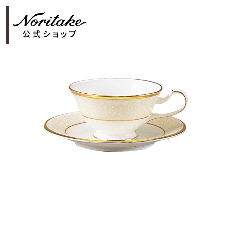 ノリタケ ホワイトパレス カップ＆ソーサー ( ギフトボックス入り