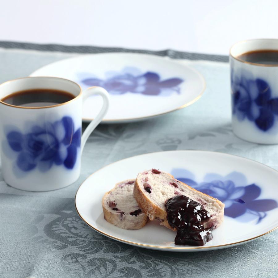 大倉陶園 ブルーローズジャネット マグ ( 電子レンジ対応 ギフト