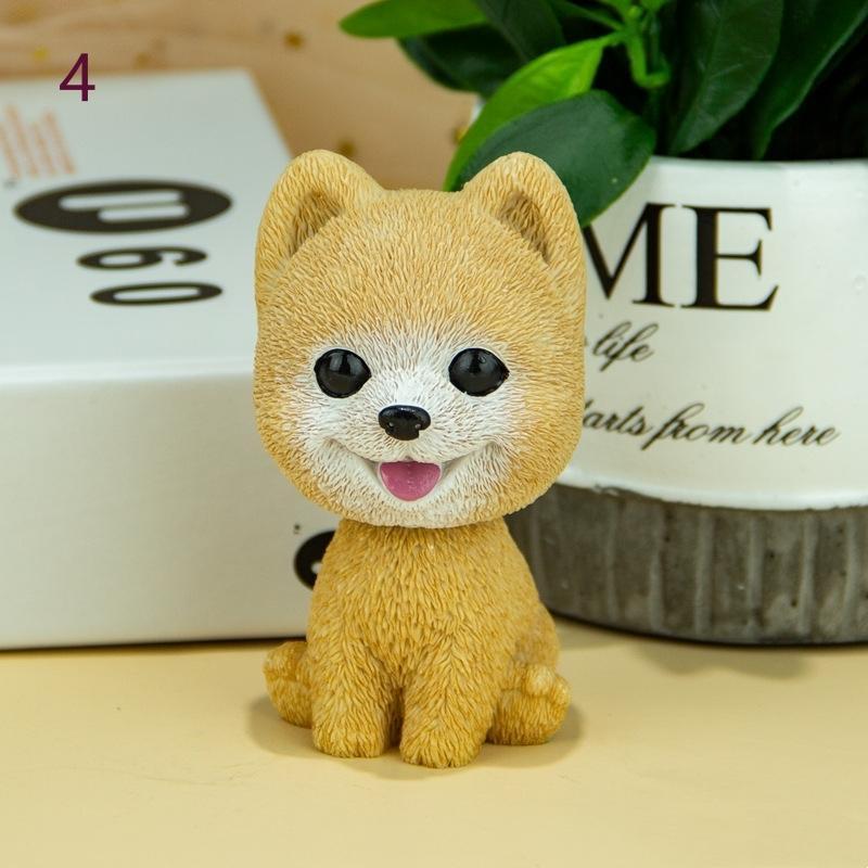 2個セット 犬の置物 小型 プードル アニマルグッズ いぬ イヌ 動物