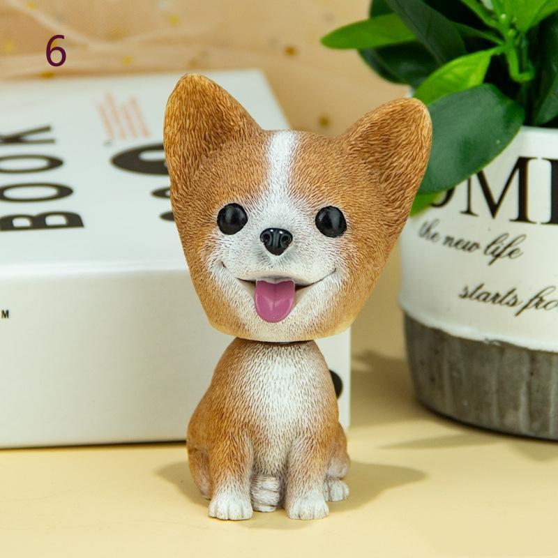 2個セット 犬の置物 小型 プードル アニマルグッズ いぬ イヌ 動物
