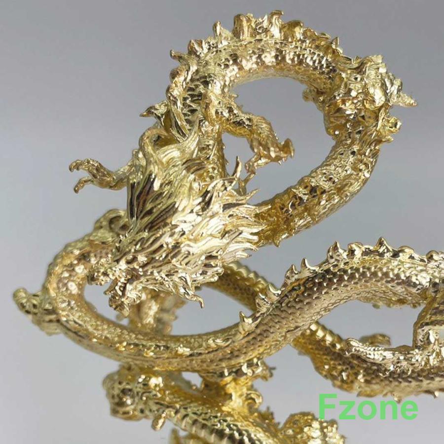 龍の置物 龍 置物 玄関 風水 開運グッズ ゴールドドラゴン 浮遊龍 金属 10cm 金龍 竜 風水グッズ ドラゴン 開運祈願 金運祈願 風水龍 アイテム 龍神 開運 金運_2