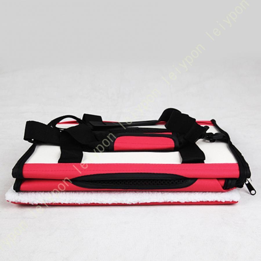 ペットキャリーバッグ 猫 小型犬 キャリーバッグ 通気性 犬キャリー ショルダー 折りたたみ メッシュ 通気性 マット付き 手提げキャリーバッグ 軽量_17