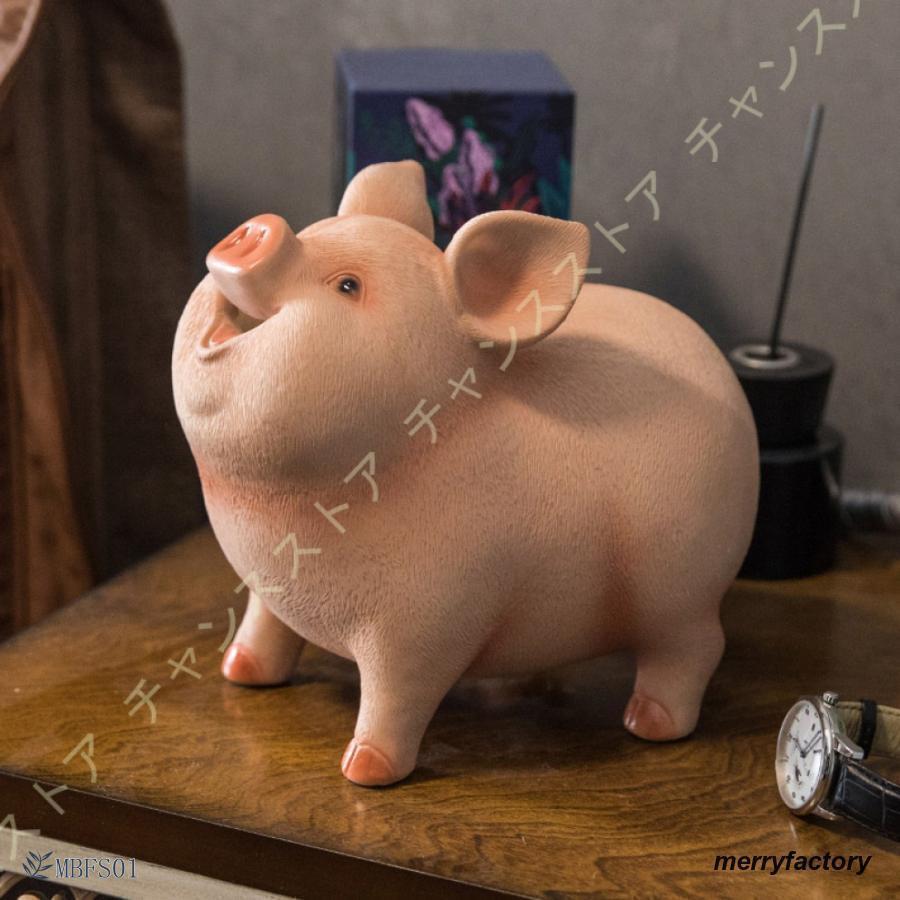 お金の豚 貯金箱 十二支 亥 ガイ 干支 風水グッズ 置物 金運 財運 お守り 結婚式の贈り物 動物の置物 豚の貯金箱 豚フィギュア 樹脂工芸品 本物そっくり_13