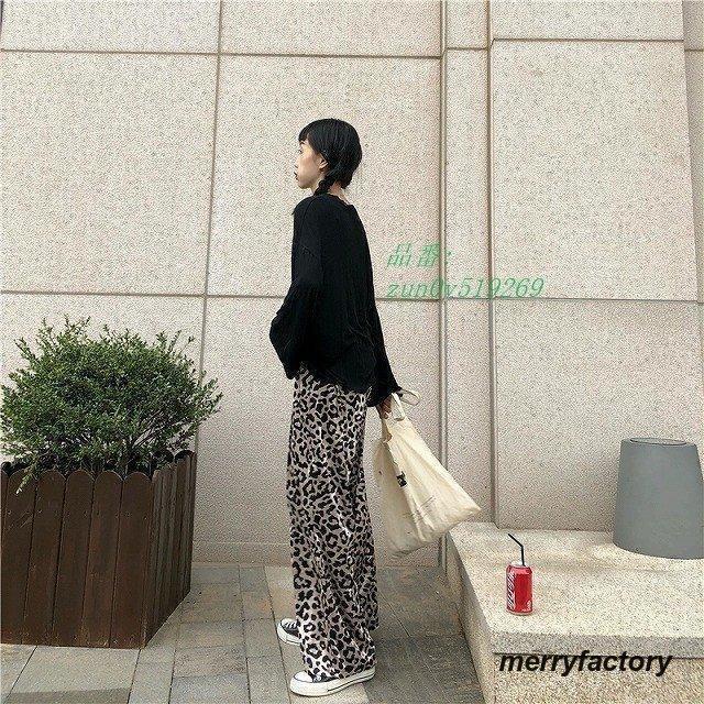 ヒョウ柄 3color 女子会 個性的 レオパード ベロア ママ友会 通勤