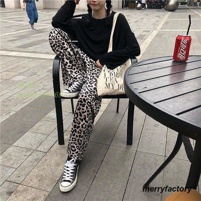 ヒョウ柄 3color 女子会 個性的 レオパード ベロア ママ友会 通勤