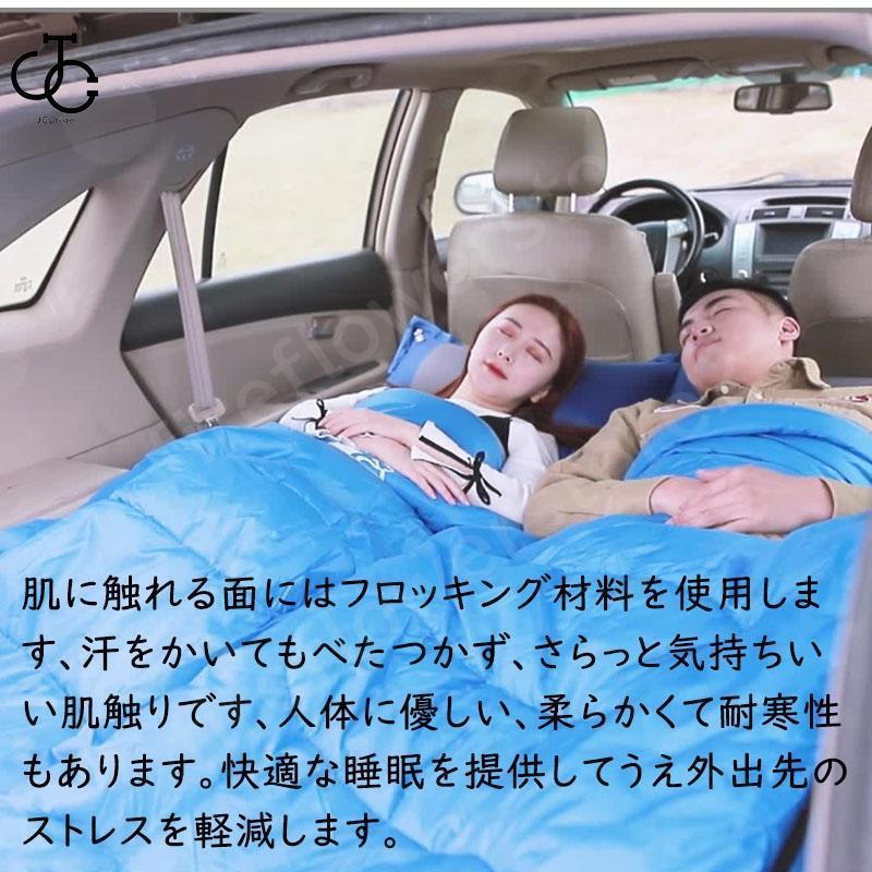 車中泊マット 車中泊エアーマットエアーベッド 車中仮眠グッズ  キャンプ 旅行用  SUV MPV汎用 仮眠 速いインフレーションの画像
