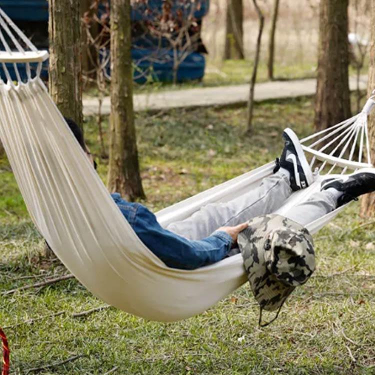 キャンプハンモック、ポータブルダブルインターセプタンブリングハンモック キャンプハンモック、ポータブルダブルインターセプタンブリング
