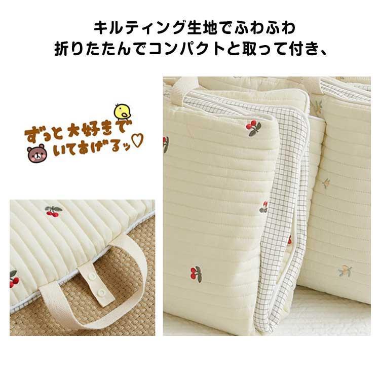 お昼寝マット 持ち運び イブル コンパクト 洗える 折りたたみ お昼寝