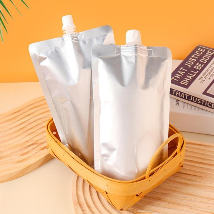 【1000枚入り（口直径0.86cm）】キャップ付アルミスタンド袋 スパウトパウチ 100ml 200ml 250ml 300ml 400ml 500の画像