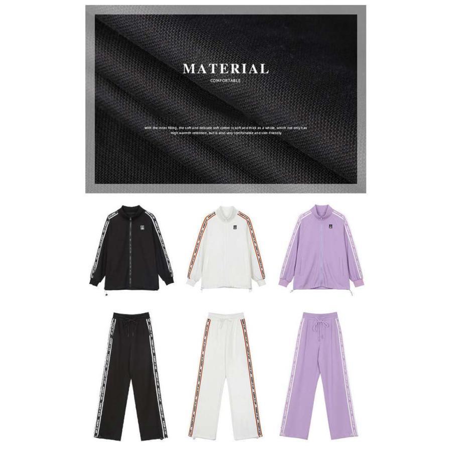 スウェット ジャージ 上下セット レディース ジャージ ジップアップ セットアップ 長袖 春 秋 可愛い カジュアル 薄手 大きいサイズ 韓国 スポー