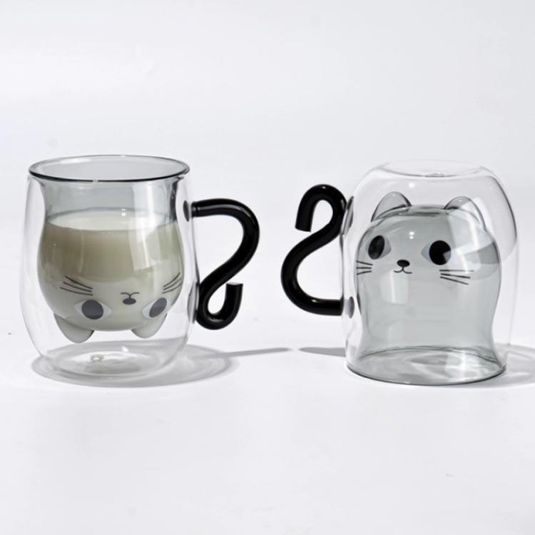 3個セット！ダブルウォール グラス 270ML 耐熱 二重 コップ コーヒー