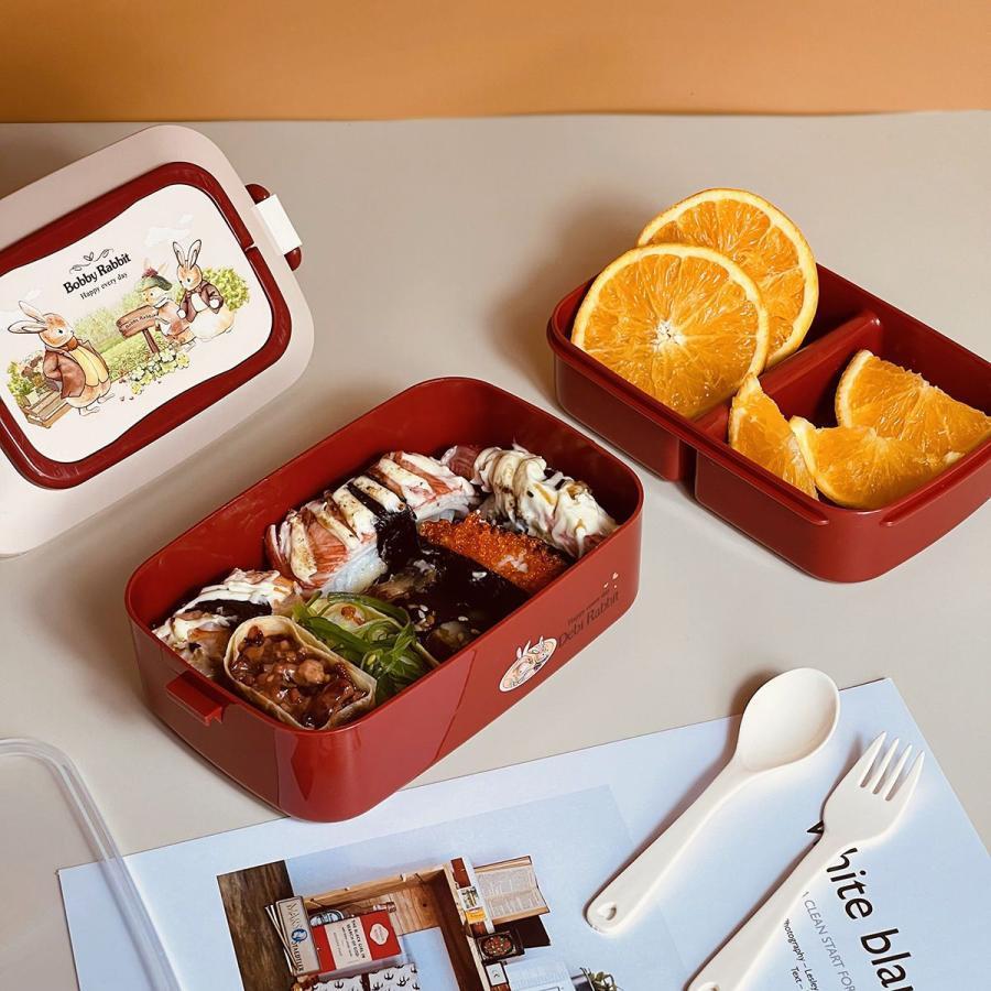 お弁当箱 2段 こども 仕切り付き ランチボックス 子供用 幼稚園 小学生