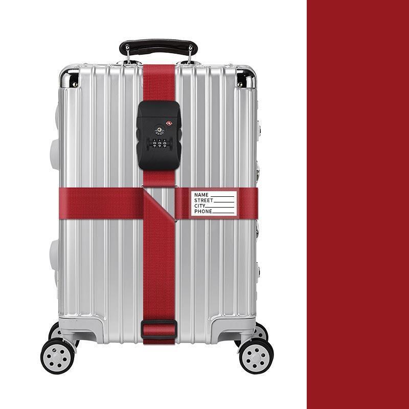 スーツケース 十字型ベルト TSAロック付き スーツケースバンド