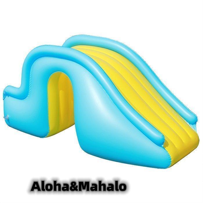 エア滑り台 【2024新入荷】すべり台 ビニールプール用 エアプール用 幼児 子ども 水遊び 遊具 おもちゃ プレゼント キッズ 知育 大きいプール 自宅_8