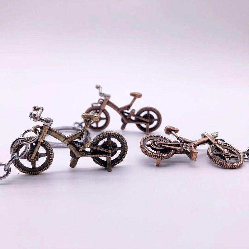 キーホルダー キーリング バッグチャーム メタル 自転車 クロスバイク