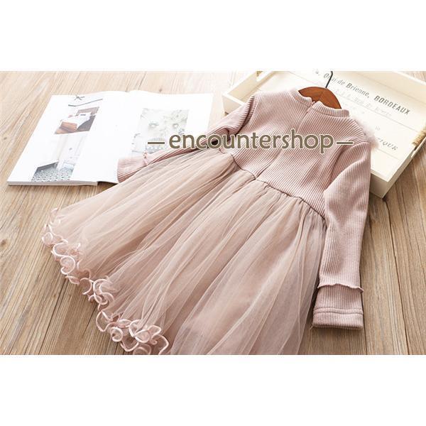 ワンピース 子供 女の子 ニット キッズ プルオーバー ガールズ 毛皮 韓国風 子供服 可愛い 通園 カジュアル 秋冬 入学式 卒園式 暖かい | ブランド登録なし | 10