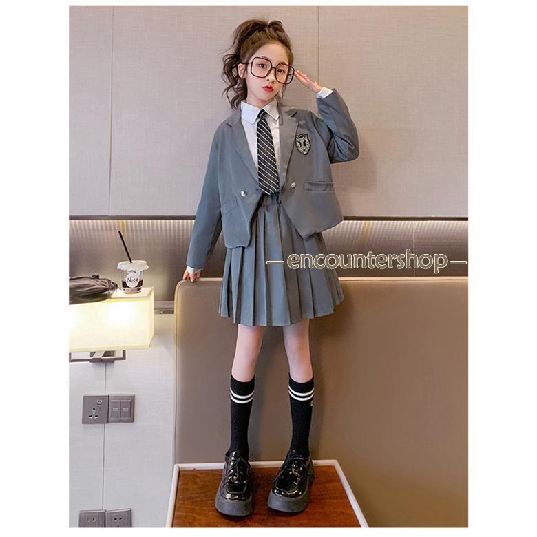 スーツ 子供 女の子 4点セット 入学式 卒業式 発表会 女子 小学生
