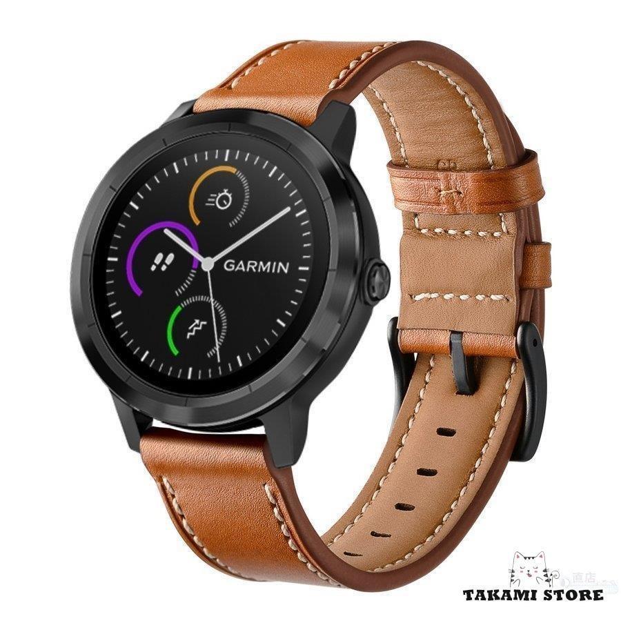 GARMIN ガーミン vivoactive 3/music ForeAthlete 245/Music 用ベルトバンドHUAWEI WATCH GT/GT 2/GT 2e 46mmシリーズ用交換本革レザーベルトバンド | ブランド登録なし | 16
