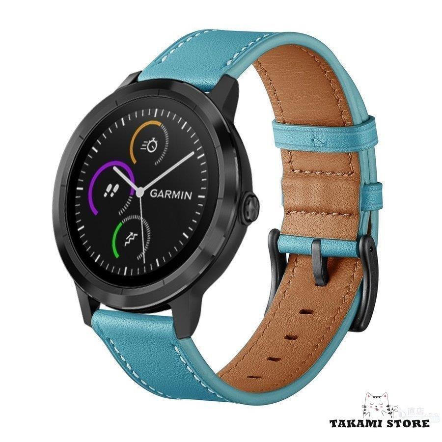 GARMIN ガーミン vivoactive 3/music ForeAthlete 245/Music 用ベルトバンドHUAWEI WATCH GT/GT 2/GT 2e 46mmシリーズ用交換本革レザーベルトバンド | ブランド登録なし | 18