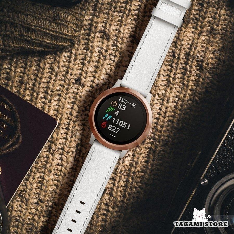 GARMIN ガーミン vivoactive 3/music ForeAthlete 245/Music 用ベルトバンドHUAWEI WATCH GT/GT 2/GT 2e 46mmシリーズ用交換本革レザーベルトバンド | ブランド登録なし | 03